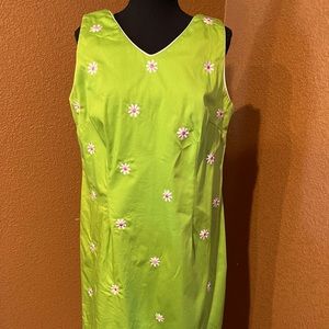 Sag Harbor green sleeveless dress